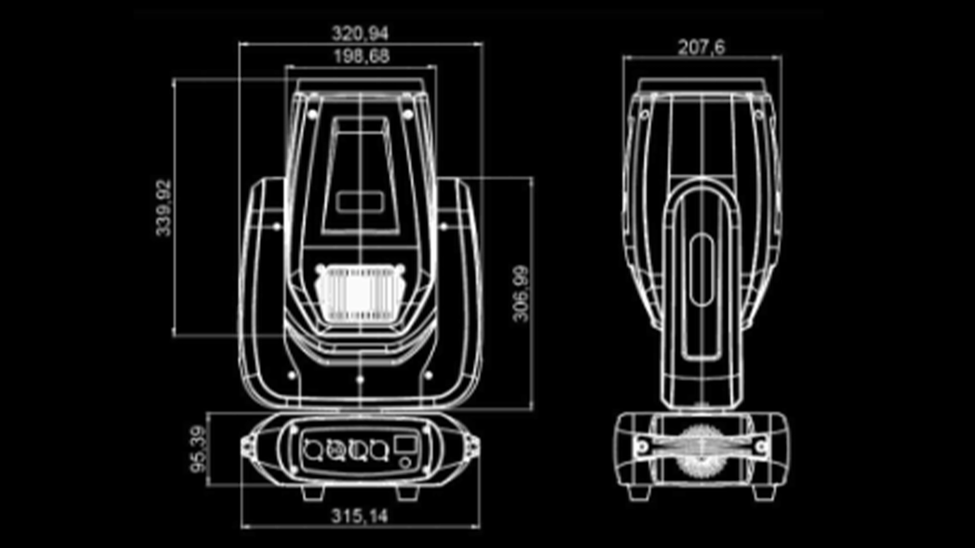 250 LED BEAM size1 - Uplus Lighting