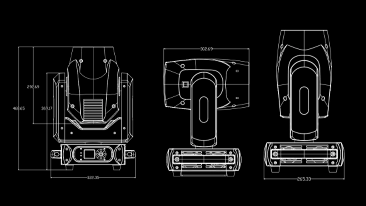 300 LED BEAM SIZE1 - Uplus Lighting