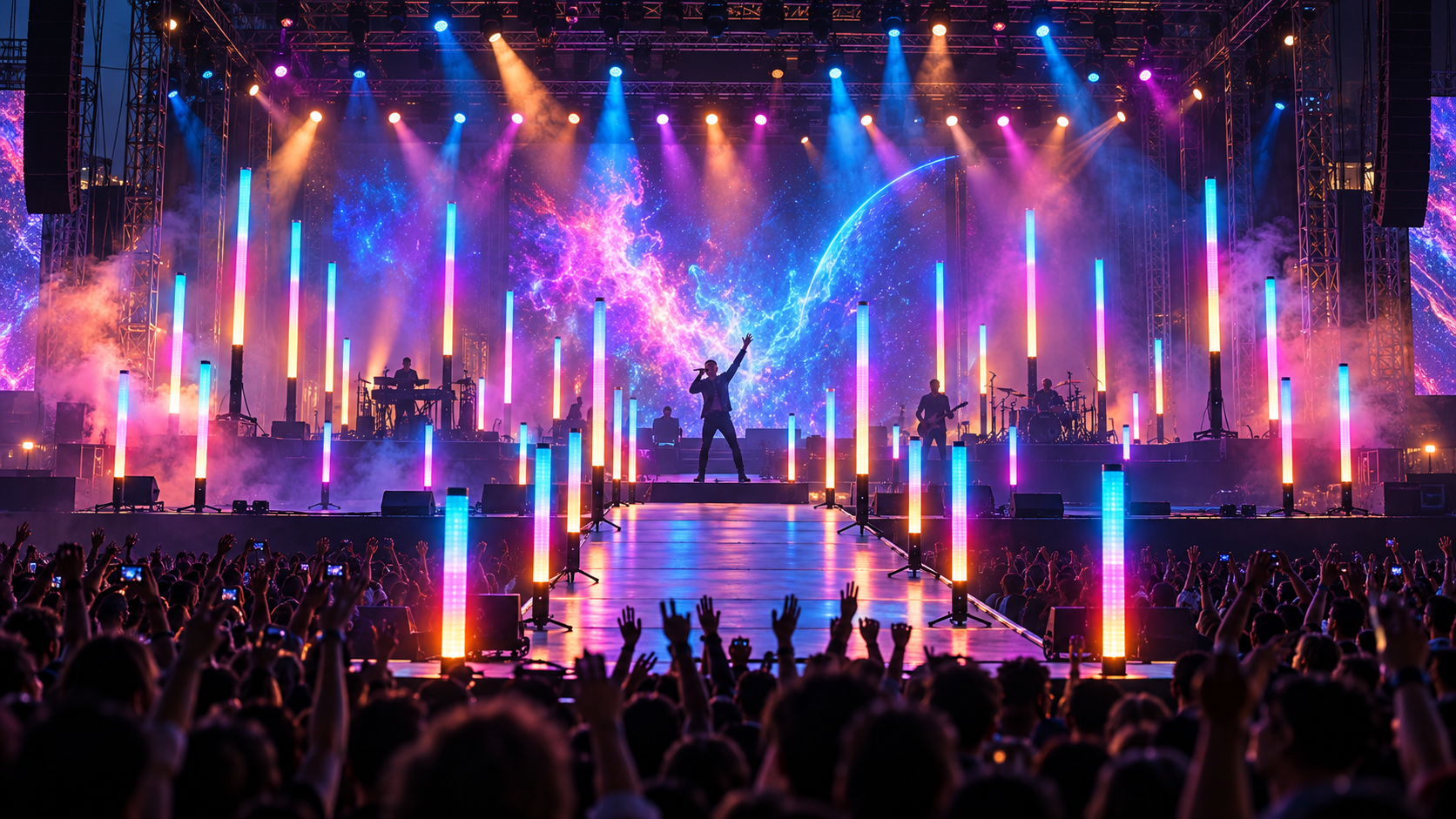 360-pixel-tube-live-concert-stage-battery-pixel-lighting - Uplus Lighting