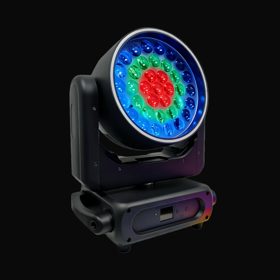 3715W led moving head with led ring 7 - Uplus Lighting