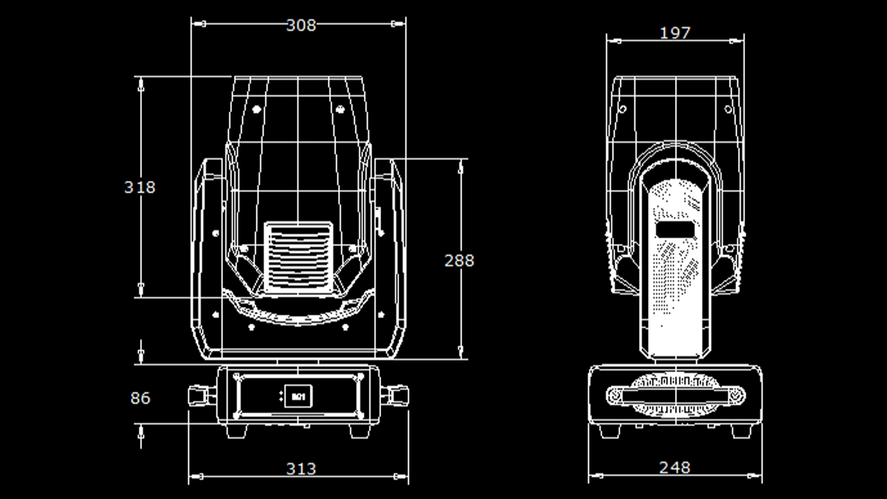 380 BEAM SIZE1 - Uplus Lighting