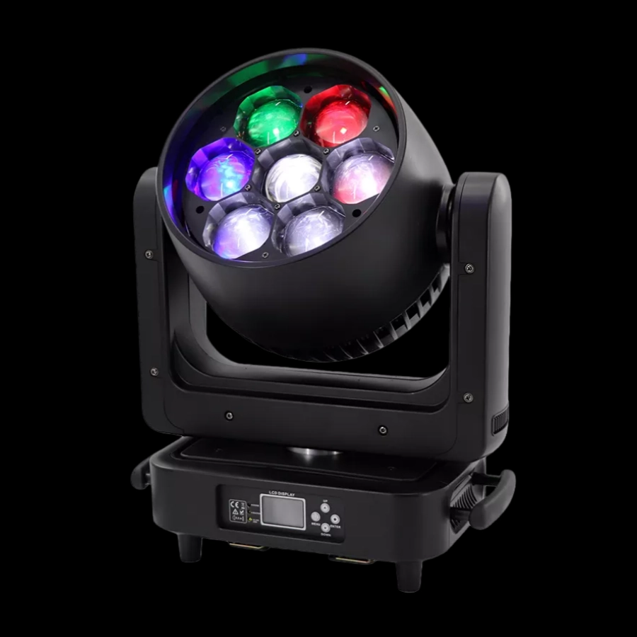 760W Wash zoom+Bee eye+kaleidoscope effect moving head  6 - Uplus Lighting