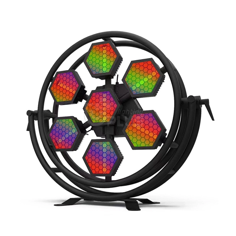 7x60W white led+168x0.3W RGB 3in1 led retro stage lights 1 - Uplus Lighting 7x60W white led+168x0.3W RGB 3in1 led retro stage lights 1 - Uplus Lighting