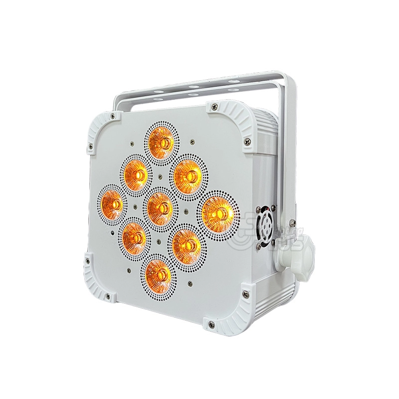 9X18W 6in1 Rgbwa UV Wireless Battery Powered Flat LED PAR Light Uplights with Wireless DMX Control 1 - Uplus Lighting