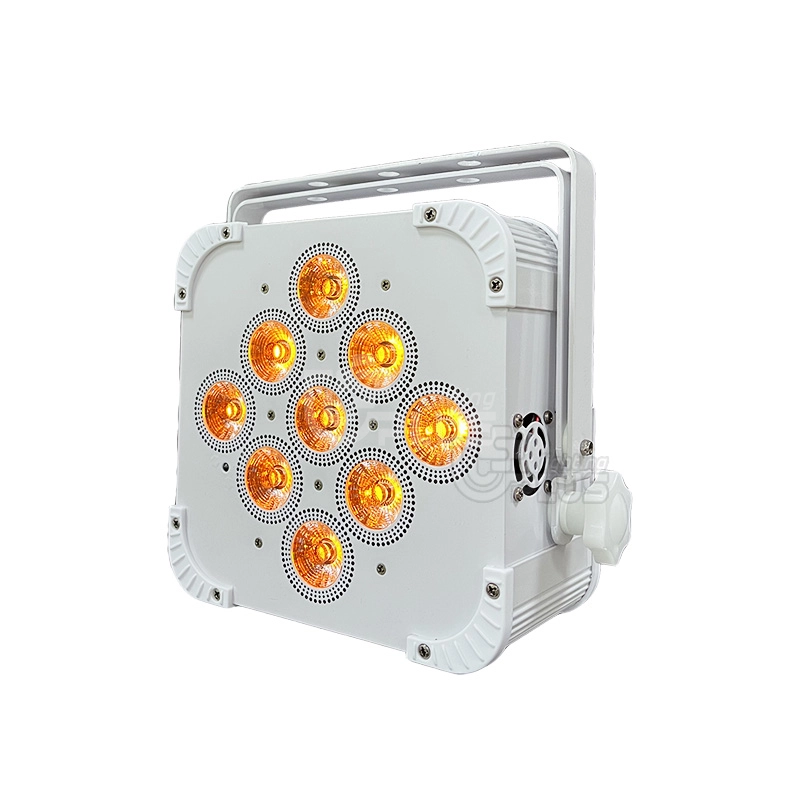 9X18W 6in1 Rgbwa UV Wireless Battery Powered Flat LED PAR Light Uplights with Wireless DMX Control 1 - Uplus Lighting 9X18W 6in1 Rgbwa UV Wireless Battery Powered Flat LED PAR Light Uplights with Wireless DMX Control 1 - Uplus Lighting