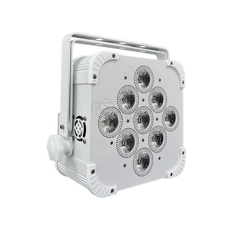 9X18W 6in1 Rgbwa UV Wireless Battery Powered Flat LED PAR Light Uplights with Wireless DMX Control 3 - Uplus Lighting