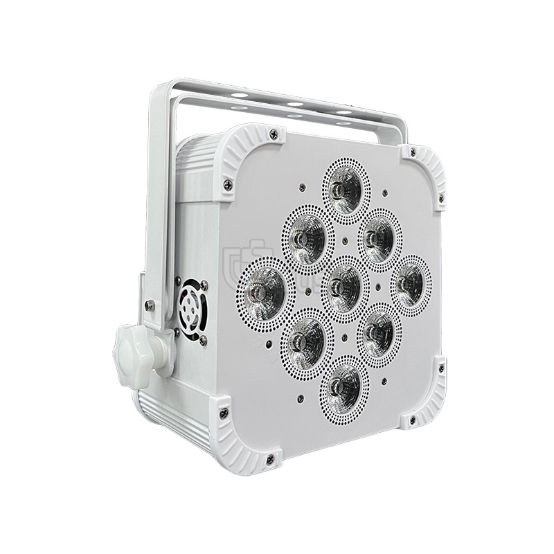 9X18W 6in1 Rgbwa UV Wireless Battery Powered Flat LED PAR Light Uplights with Wireless DMX Control 3 - Uplus Lighting