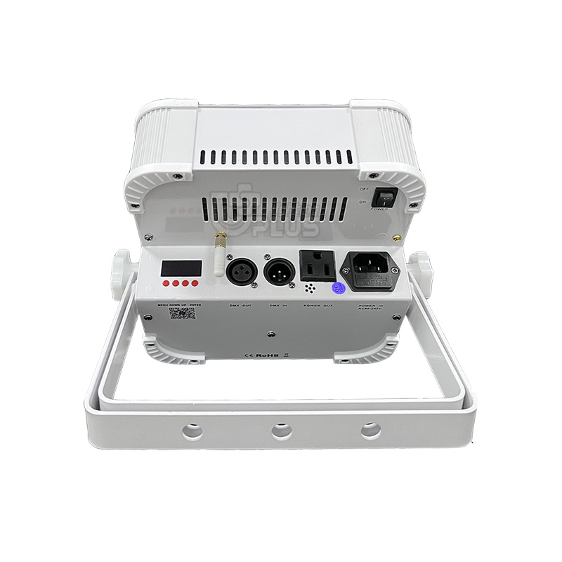 9X18W 6in1 Rgbwa UV Wireless Battery Powered Flat LED PAR Light Uplights with Wireless DMX Control 4 - Uplus Lighting