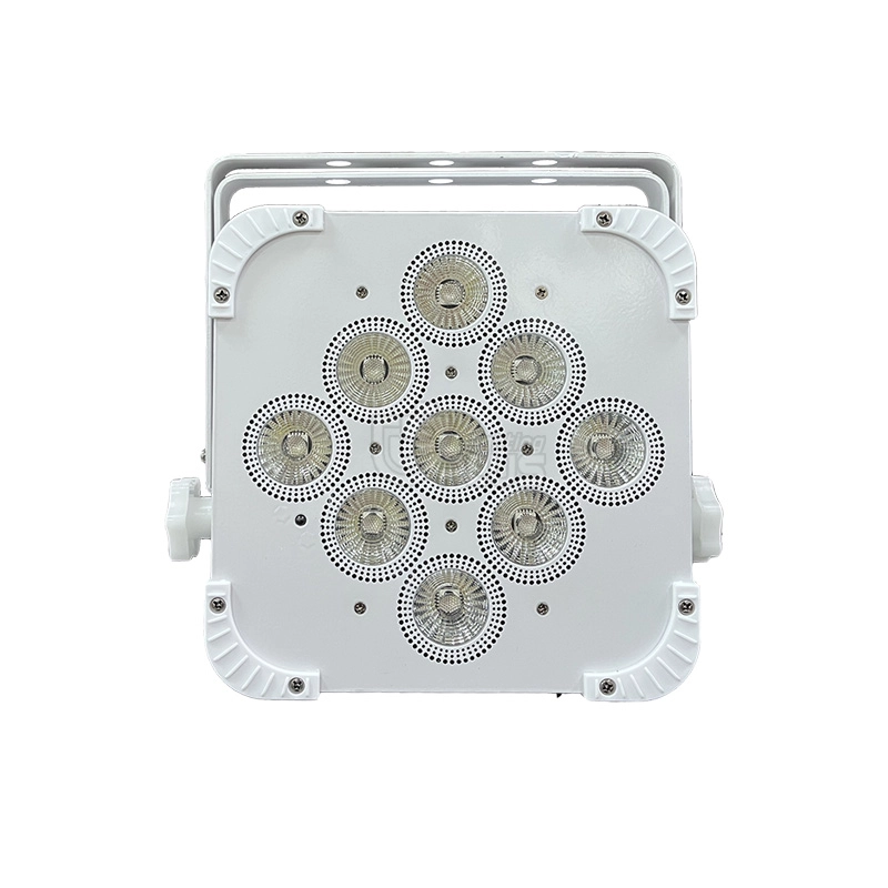 9X18W 6in1 Rgbwa UV Wireless Battery Powered Flat LED PAR Light Uplights with Wireless DMX Control 7 - Uplus Lighting