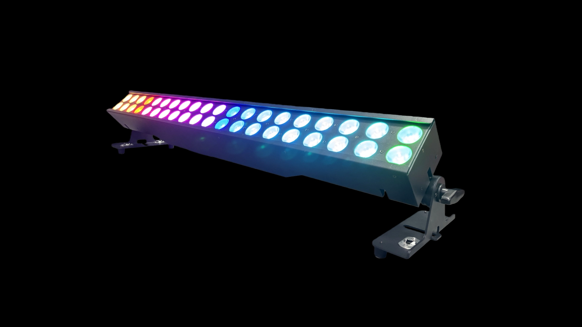 Barre LED RGBW 40x10W à deux rangées pour intérieur - <span class="notranslate">Uplus Lighting</span>