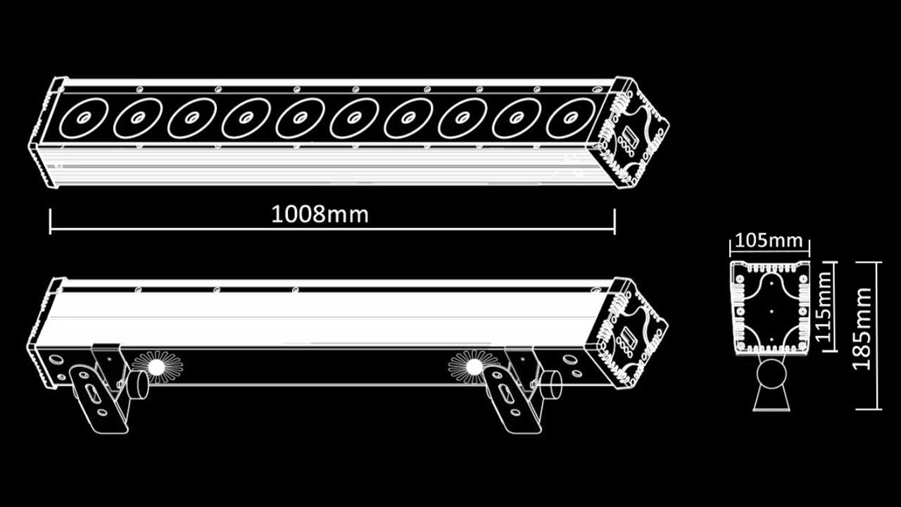 Barra COB IP 10x45 Tamanho 1 - <span class="notranslate">Uplus Lighting</span>