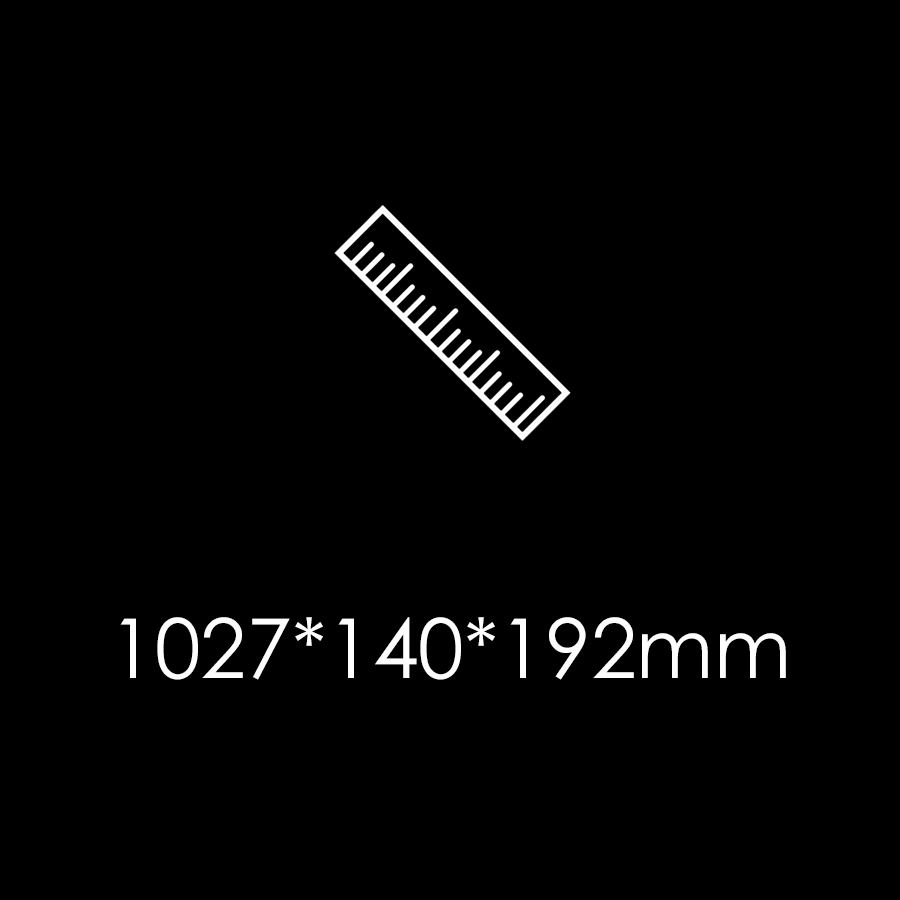 ip-b1620-1027x140x192mm-led-bar-light-dimensions - Uplus Lighting
