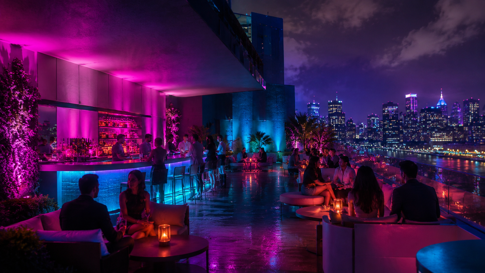 ip-b720-battery-wash-light-rooftop-bar-lighting - Uplus Lighting