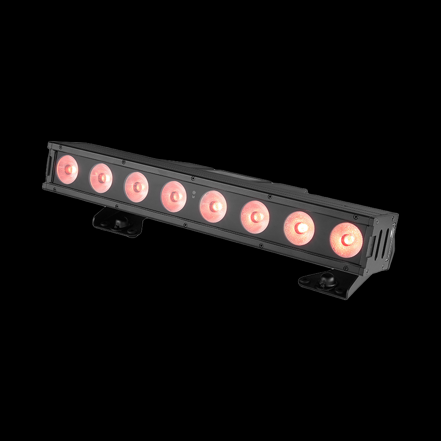 ip-b820-rgba-led-battery-bar-light-front-angle-view - Uplus Lighting