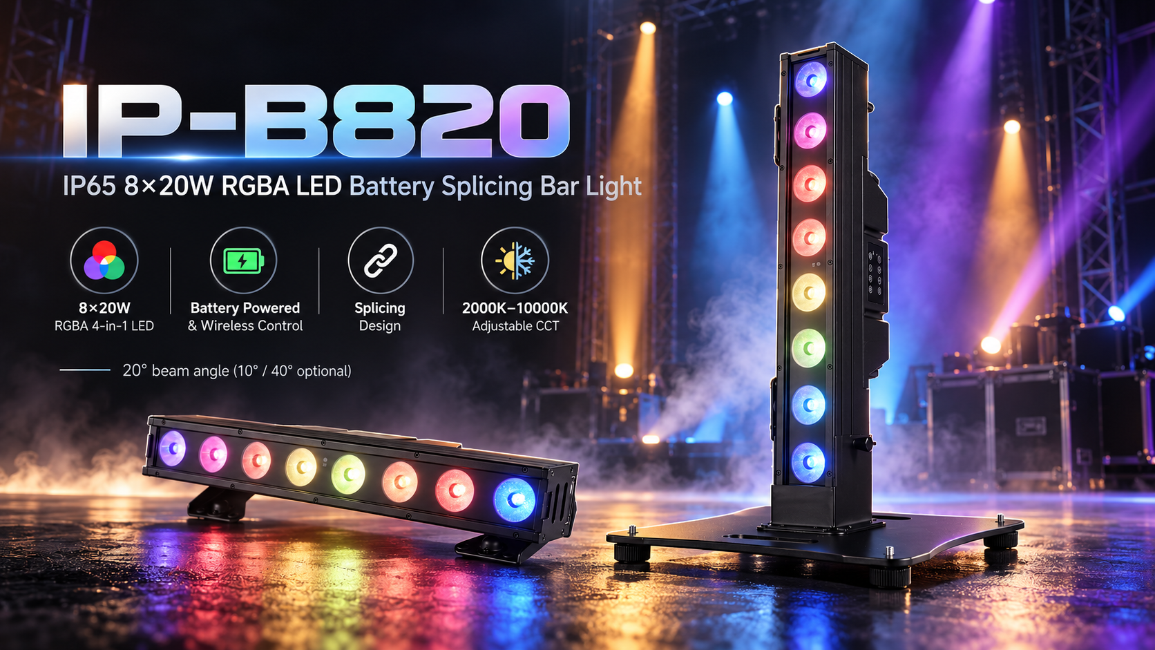 غطاء إضاءة فيديو IP-B820