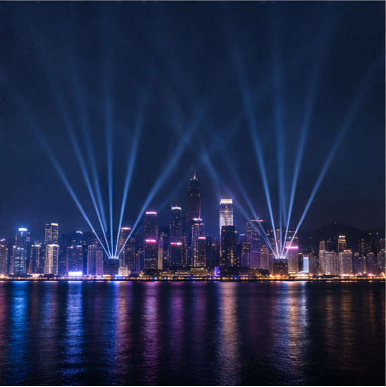 ip-beam-420-lamp-stage-beamlight-product-city-skyline - Uplus Lighting