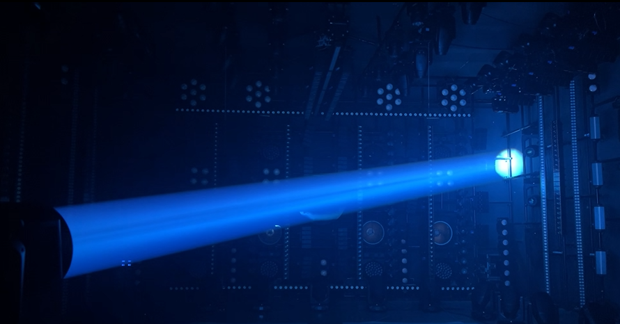ip-beam-420-lamp-stage-beamlight-product-cyan - Uplus Lighting