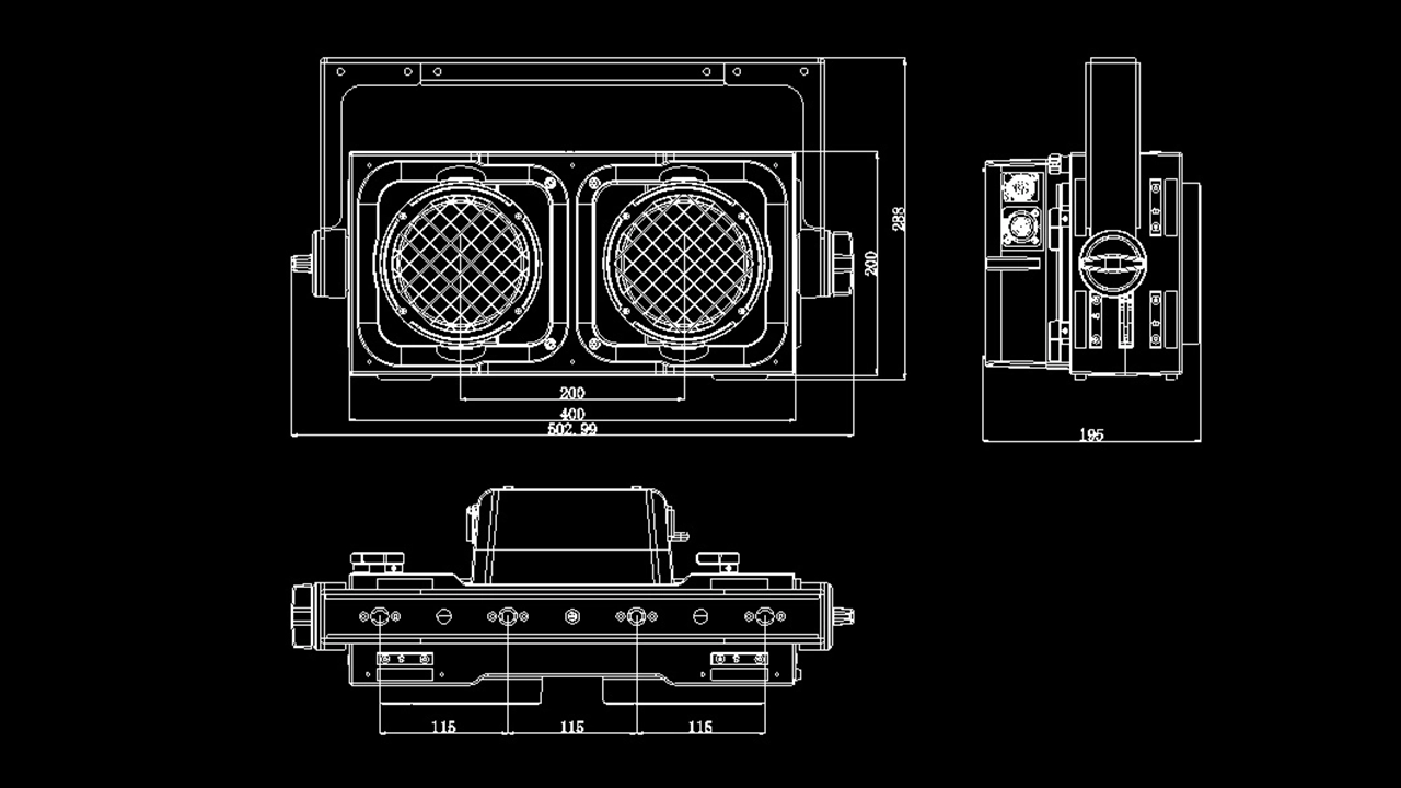 IP Blinder 600 taille 2 - <span class="notranslate">Uplus Lighting</span>