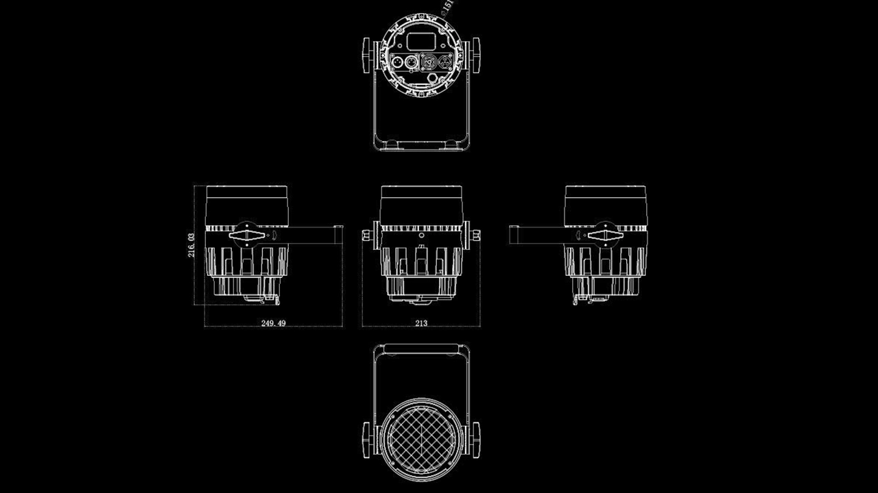 Mini-blindeur IP TAILLE 2 - <span class="notranslate">Uplus Lighting</span>