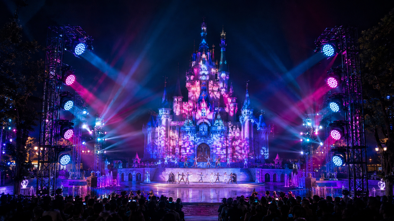 ip-pz3740-theme-park-castle-show-stage-lighting. - Uplus Lighting