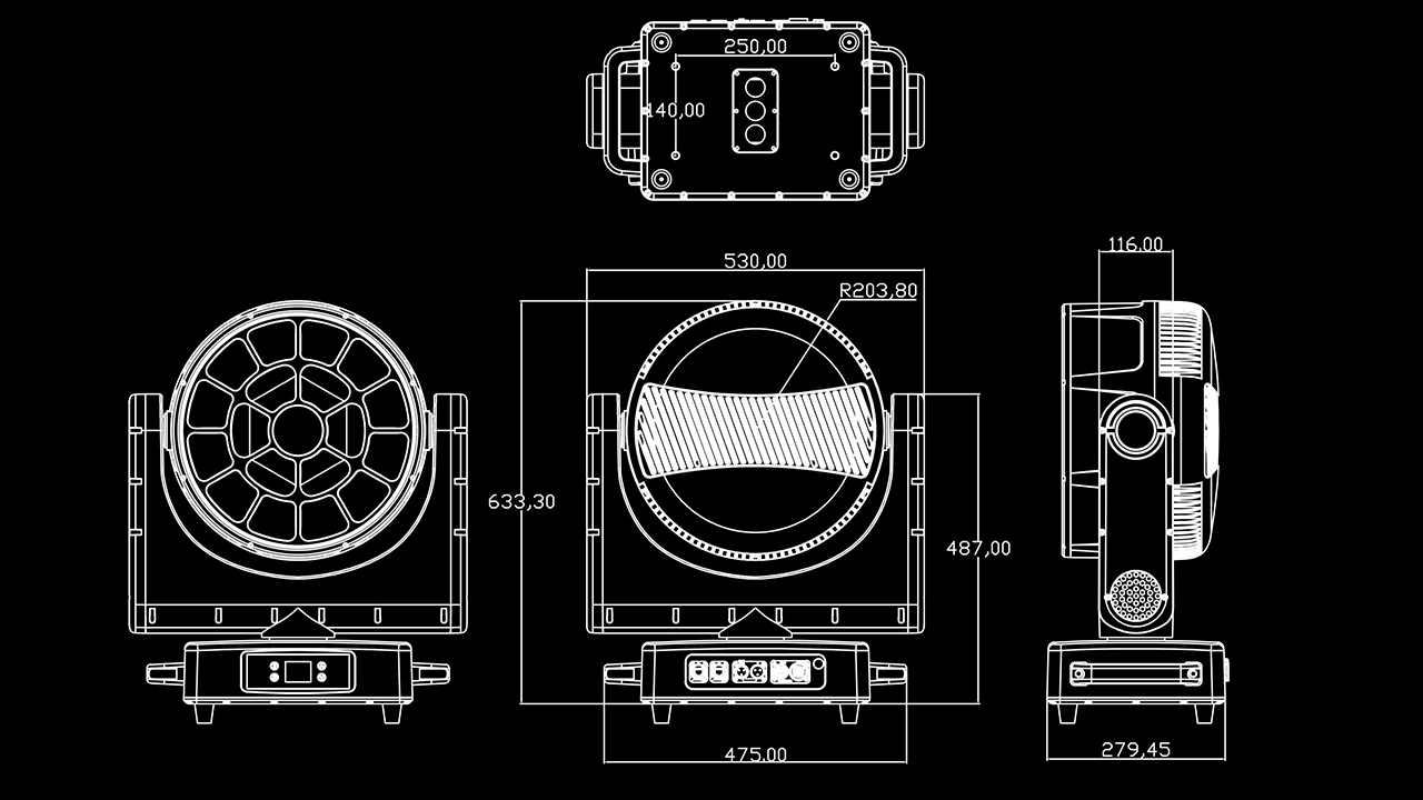 IP WASH6125 SIZE - Uplus Lighting