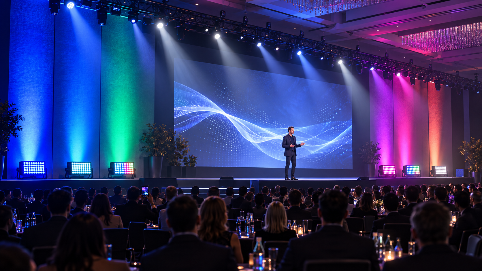 ip-wash90-corporate-event-rgbw-flood-light - Uplus Lighting