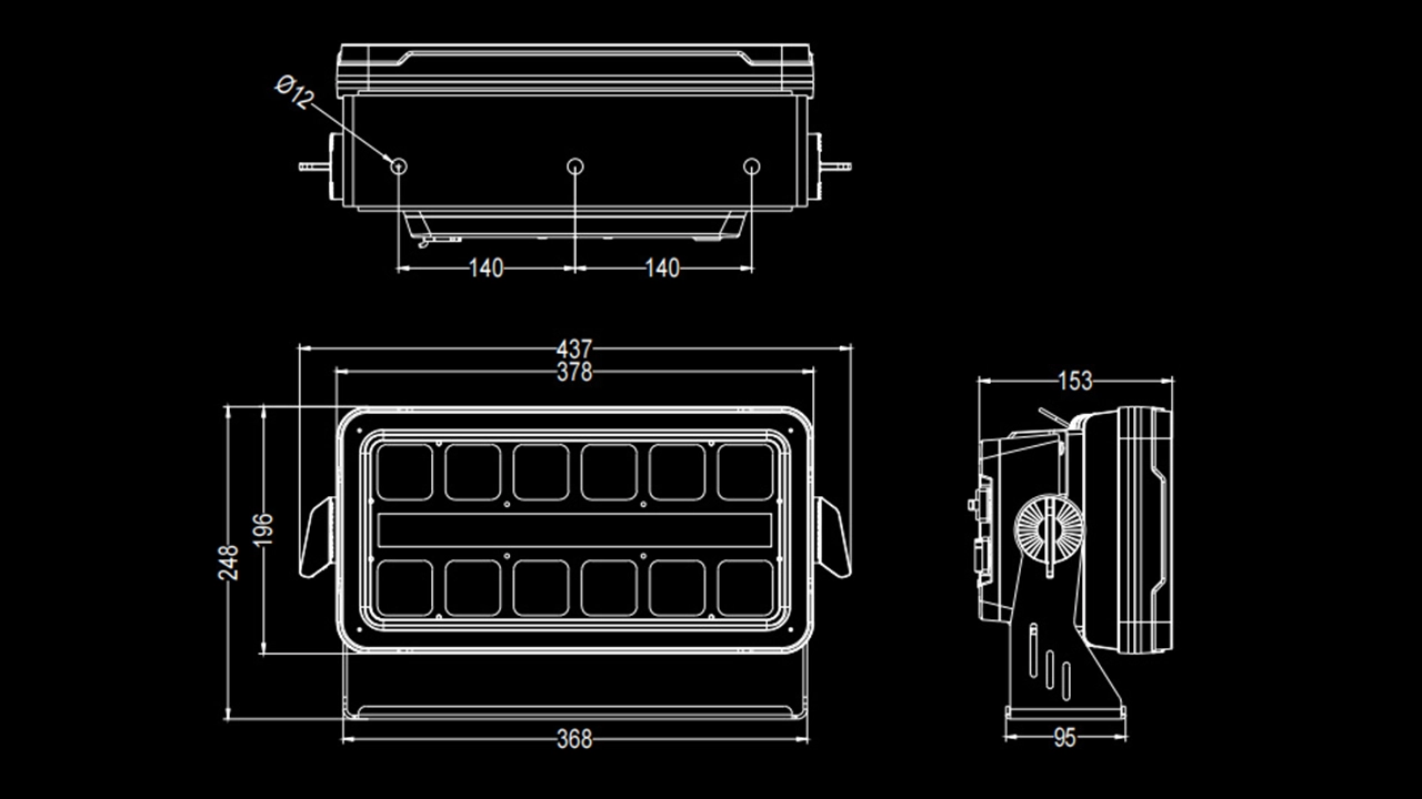 IP-WS500 size - Uplus Lighting
