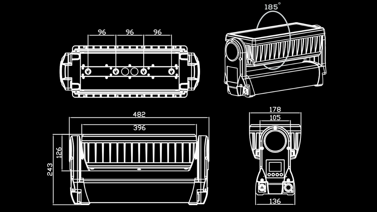 IP1000 STROBE SIZE1 - Uplus Lighting