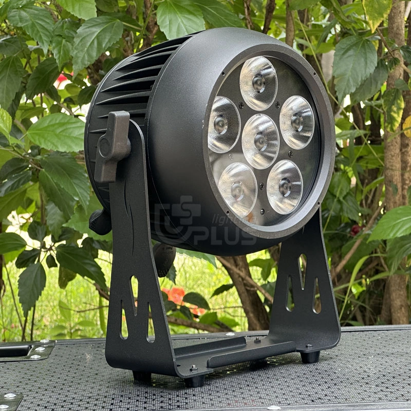 IP65 6x20w rgbwauv 6in1 led battery par lights for outdoor lighting 1 - Uplus Lighting