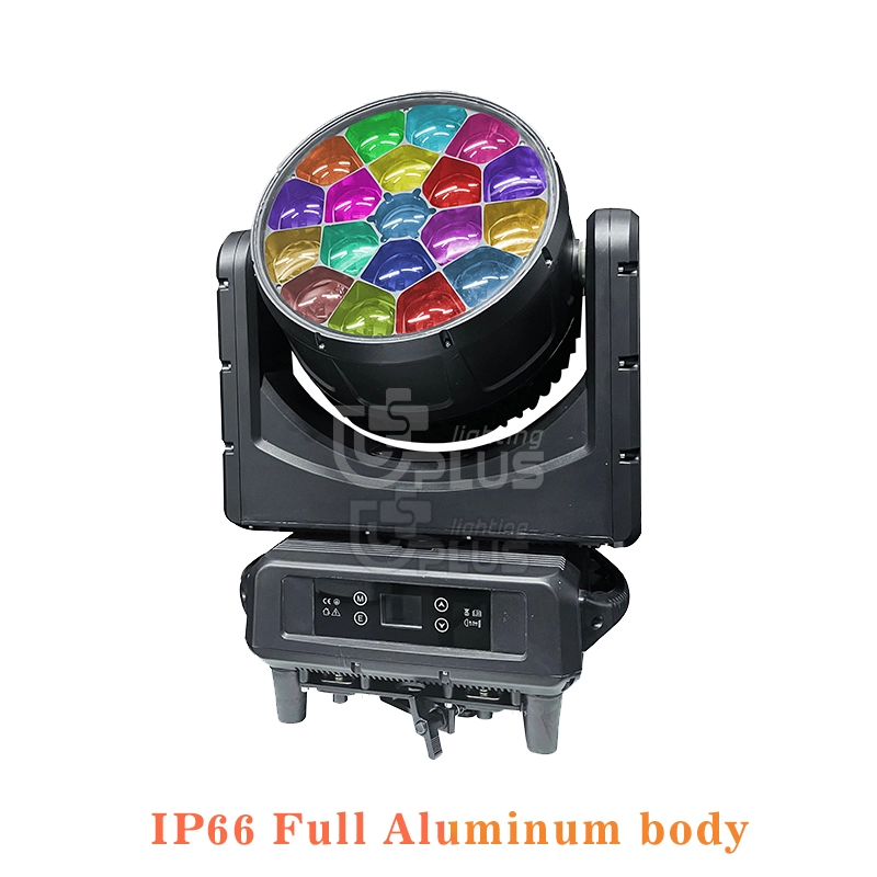 IP66 Full Aluminum body 19x40W 4in1 RGBW zoom wash bee eye moving head stage lights 2 - Uplus Lighting IP66 Full Aluminum body 19x40W 4in1 RGBW zoom wash bee eye moving head stage lights 2 - Uplus Lighting