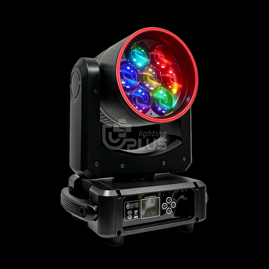 MINI 760W moving head with led ring 8 - Uplus Lighting MINI 760W moving head with led ring 8 - Uplus Lighting