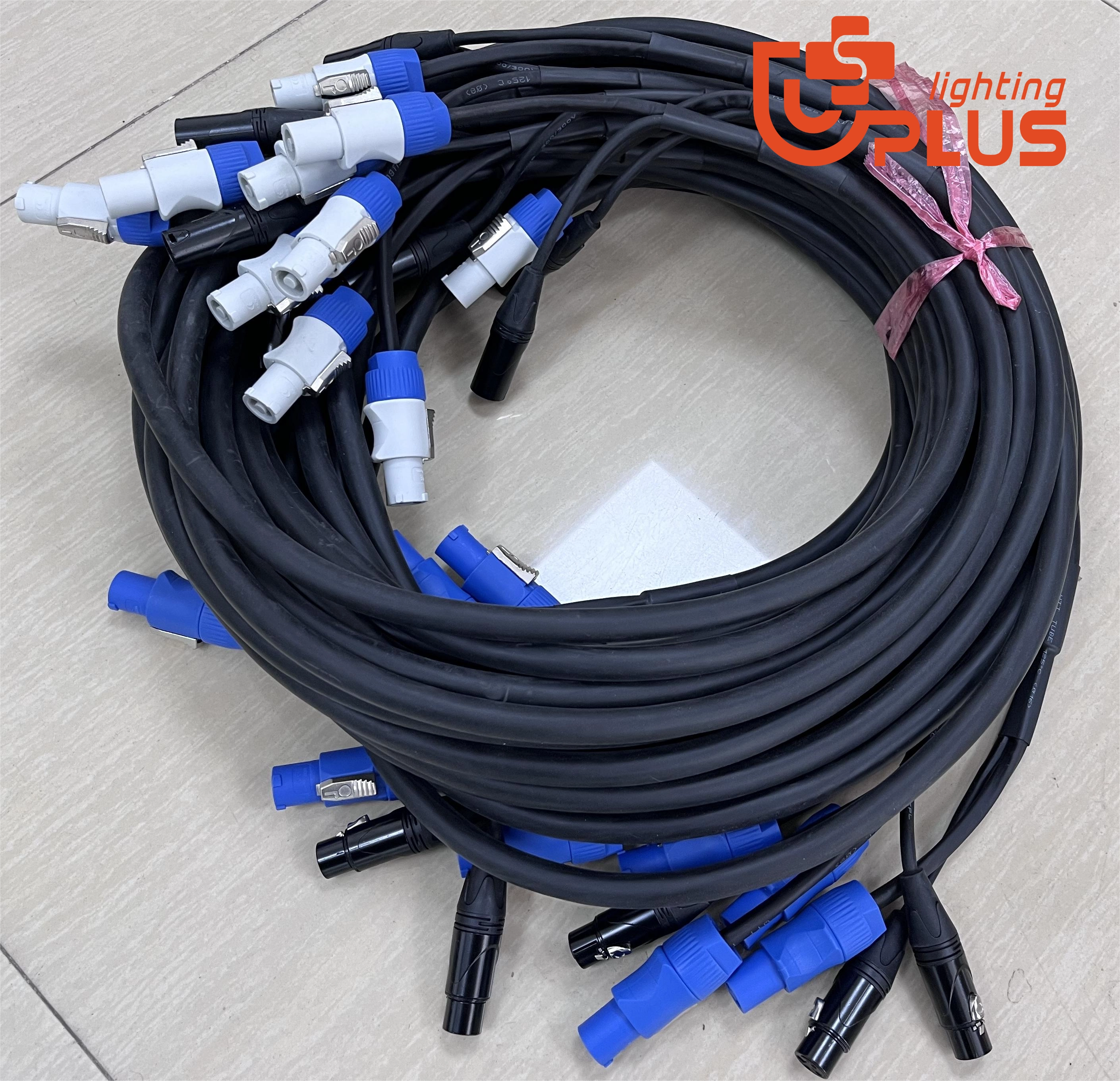 Power & DMX combined cable 2 - Uplus Lighting