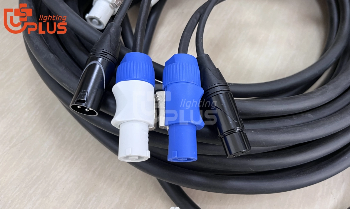 Cable combinado de alimentación y DMX 3 - Uplus Lighting Cable combinado de alimentación y DMX 3 - Uplus Lighting