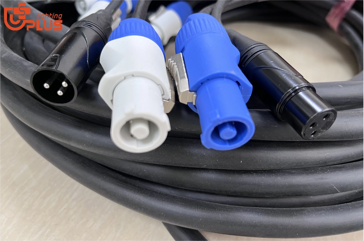 Power & DMX combined cable 4 - Uplus Lighting