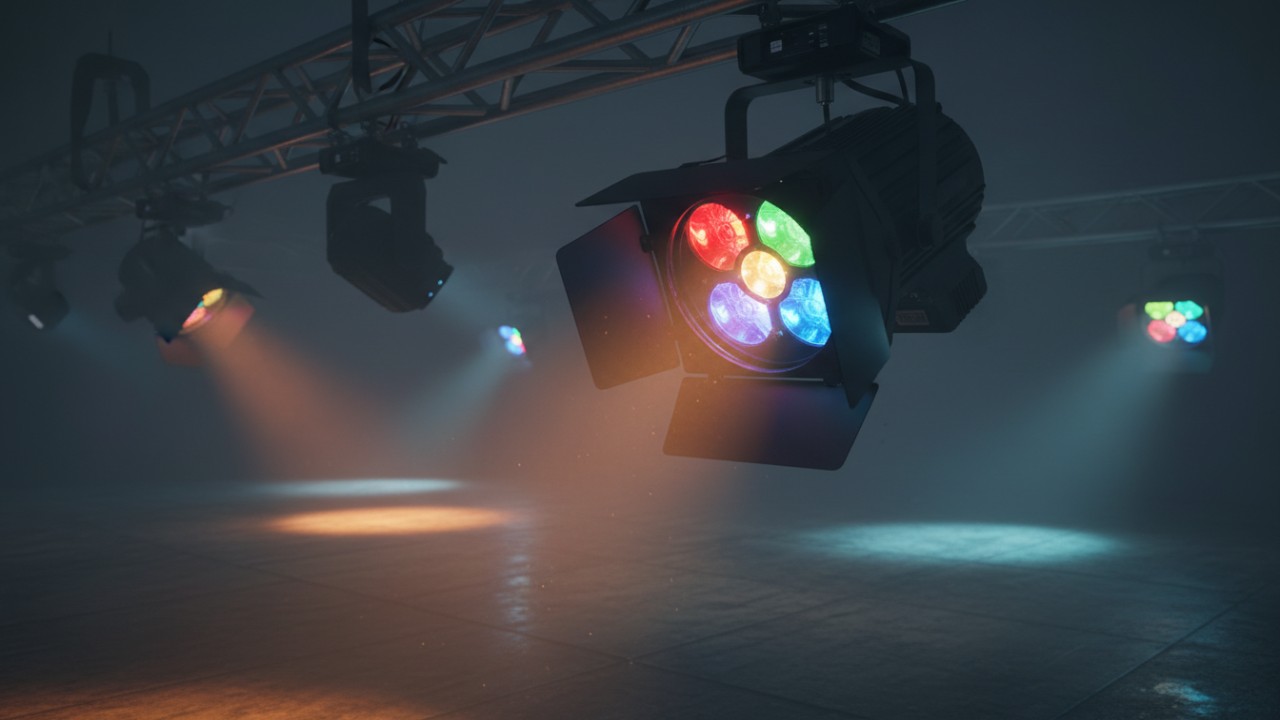 RGBAL color mixing fixtures