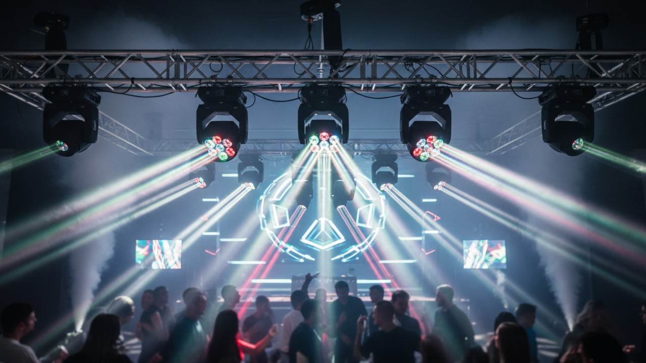 RGBW strobe moving head