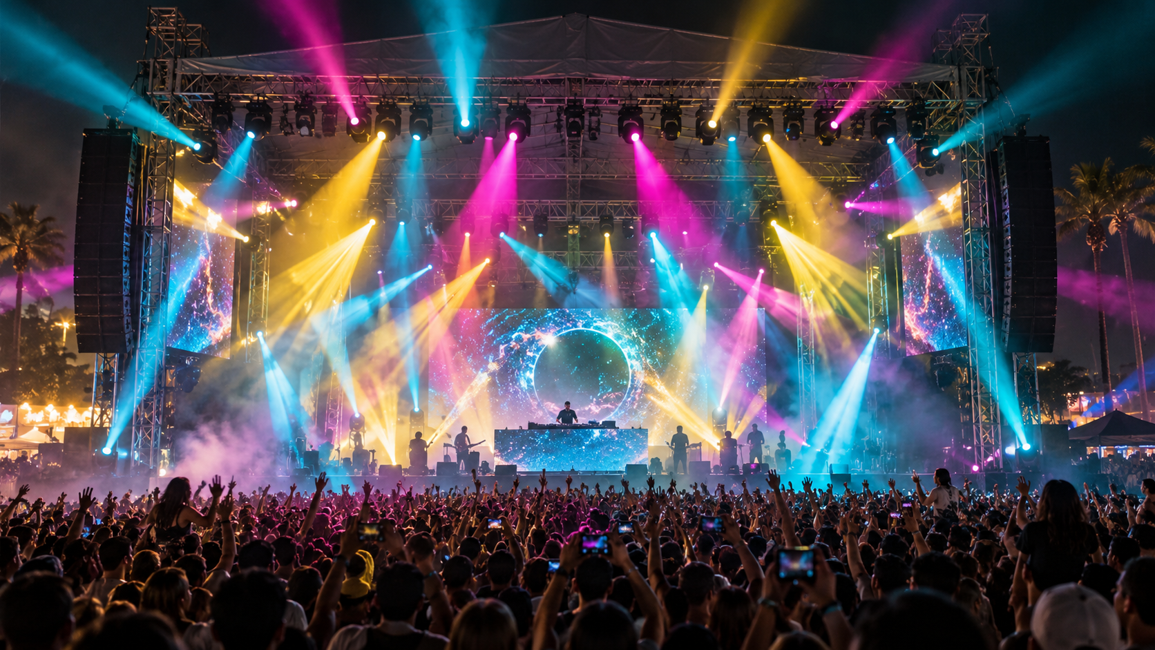 uplus-420-led-bsw-cmy-outdoor-music-festival-lighting - Uplus Lighting