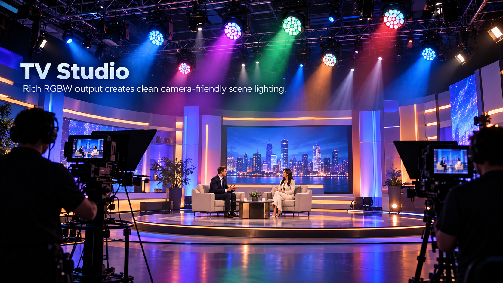 uplus-ip-wash1980-tv-studio-rgbw-wash-moving-head-lighting - Uplus Lighting