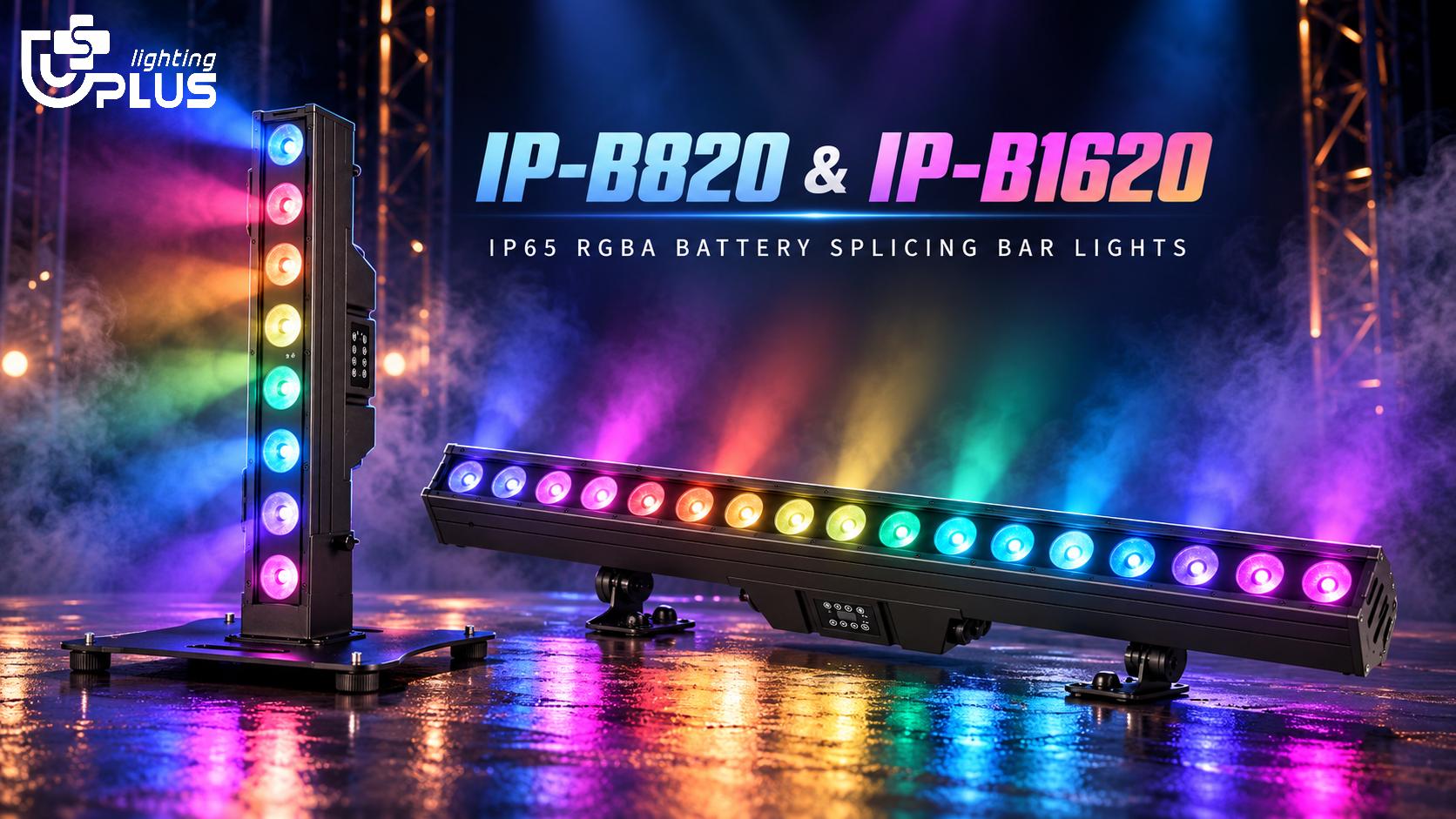 Uplus Lighting Uplus Lighting - مصابيح شريطية ببطارية RGBA - IP-B820-IP-B1620-IP65-RGBA